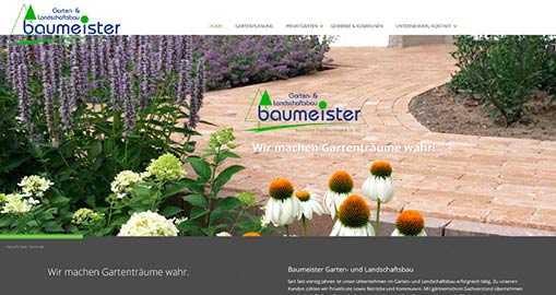 Homepage Erstellung für Gartenbauer in Raesfeld