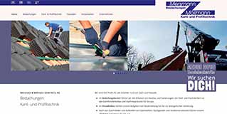 Neue Homepage für Dachdecker, Raesfeld