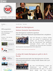 Neue Webseiten erstellt für das Gymnasium in Borken