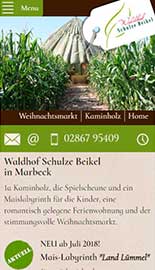 Ansicht Homepage Waldhof, Borken-Marbeck